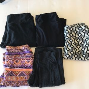 Lulaore black teen/tween  legging bundle